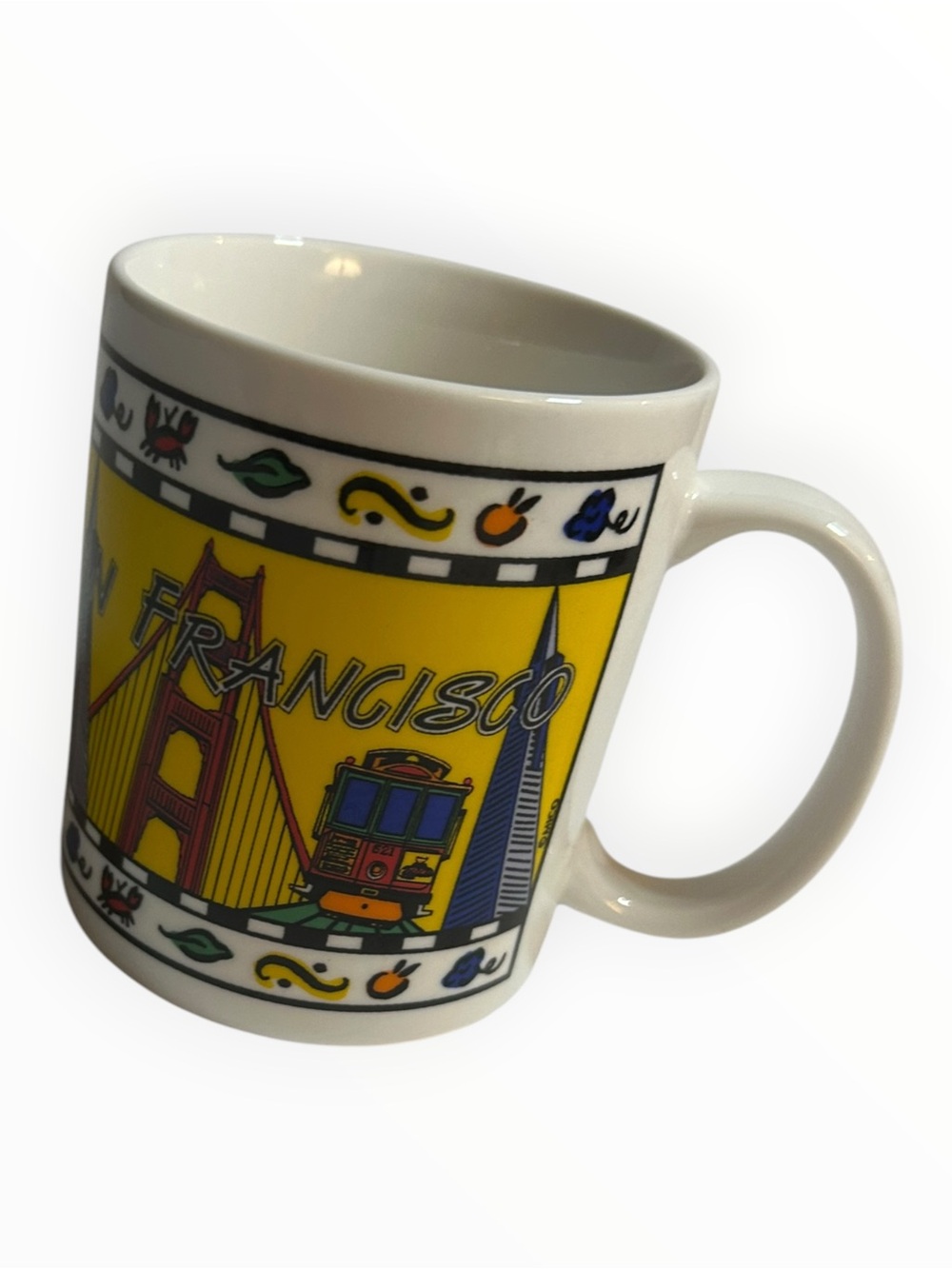 San Francisco Souvenir Mug Cable Car Golden Gate Dopamine Decor
